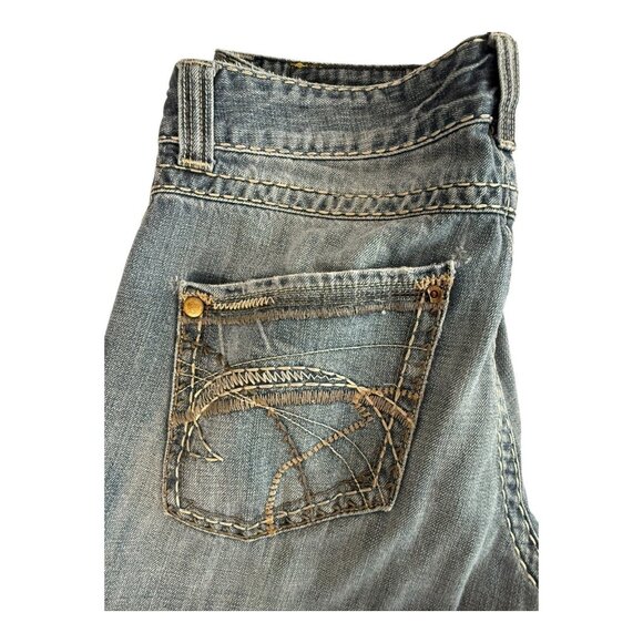 Wrangler Rock 47 Mens Slim Boot Cowboy Jeans~Size 33x36~Medium Wash Western L139 - Picture 6 of 13